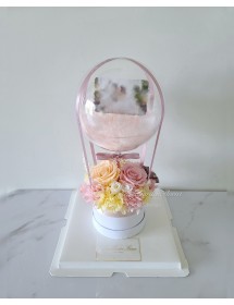 371 x 102 保鮮花水晶球花盒