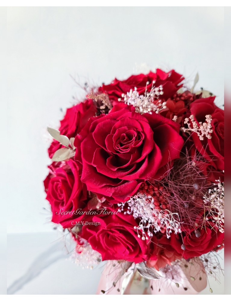 經典紅色花球(保鮮花) 經典紅色花球(保鮮花)