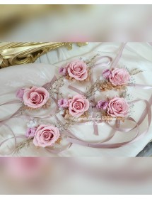 淺粉紅色手花(保鮮花)