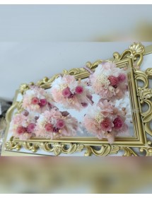 粉紅色千日紅襟花(保鮮花)